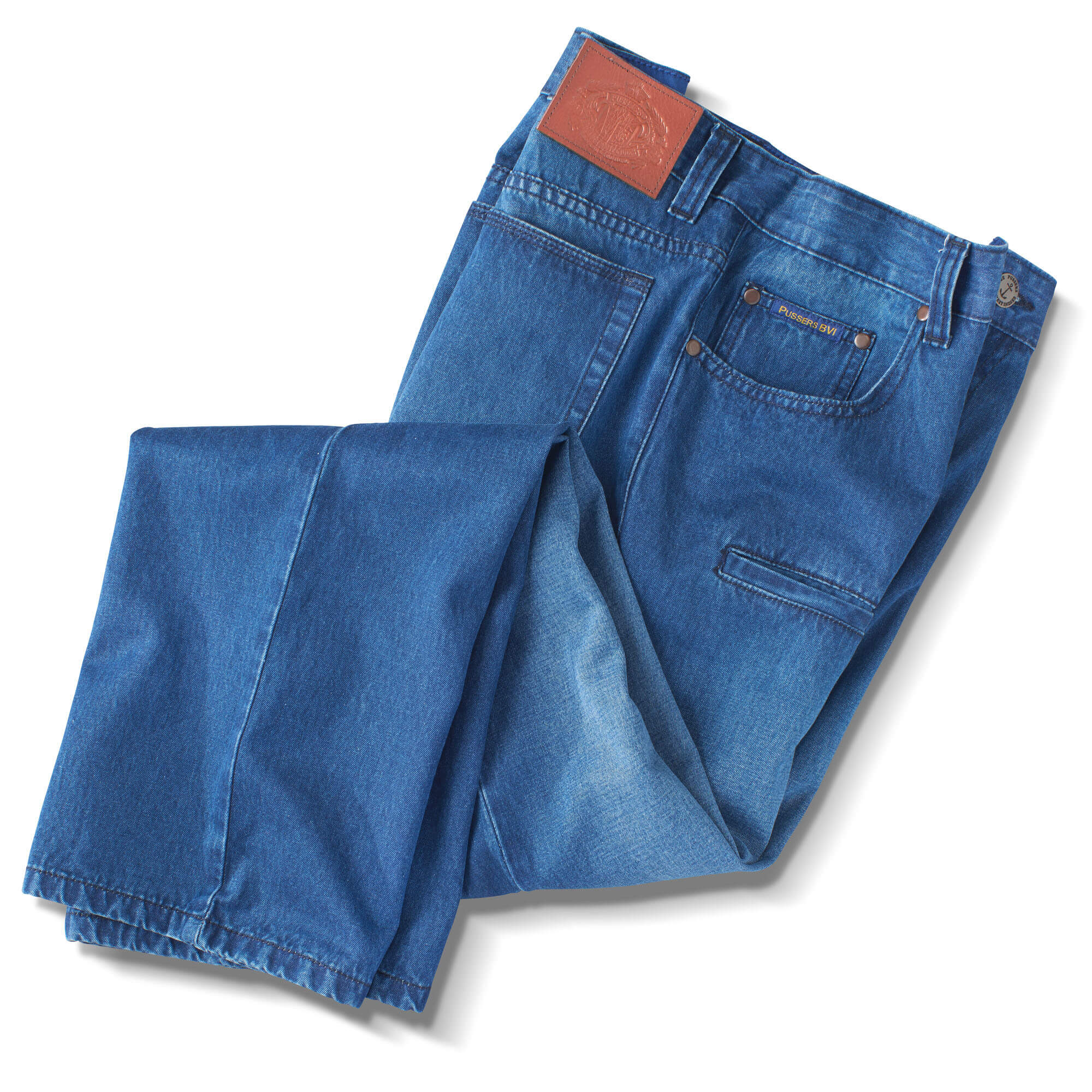 Mens Jean dark folded