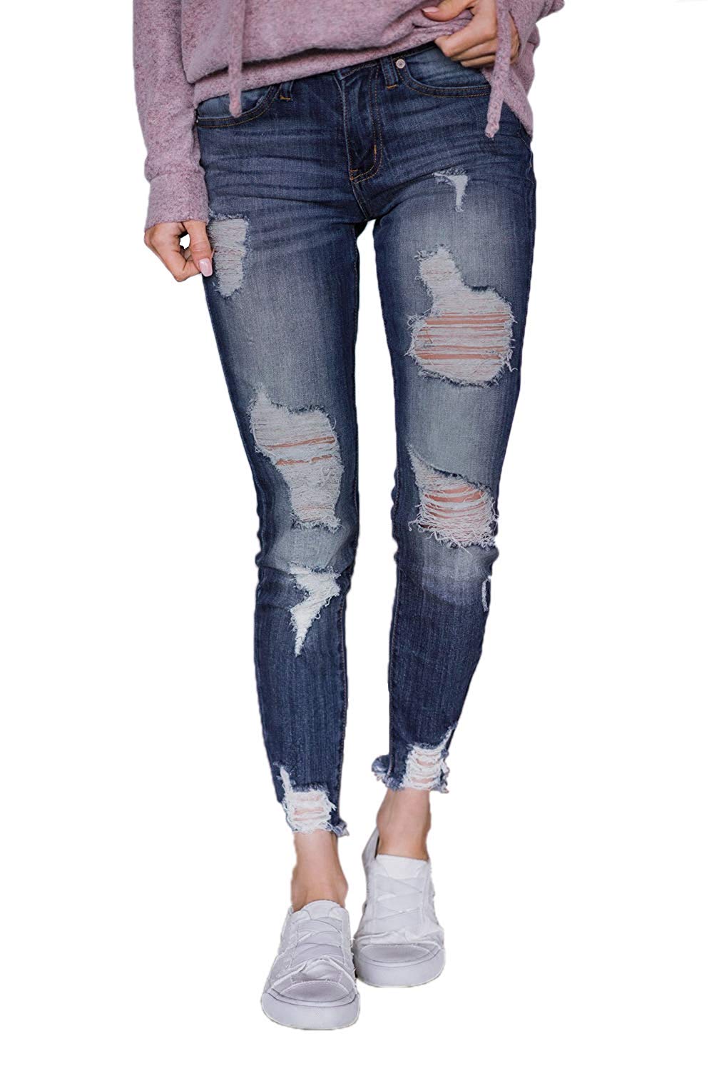 Women Ripped Fit Jeans