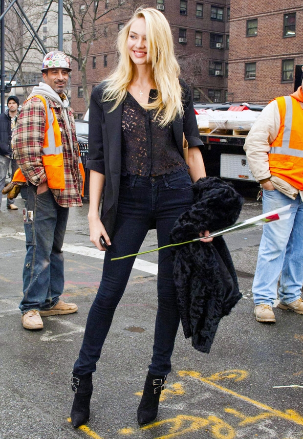 all black skinny jeans street style