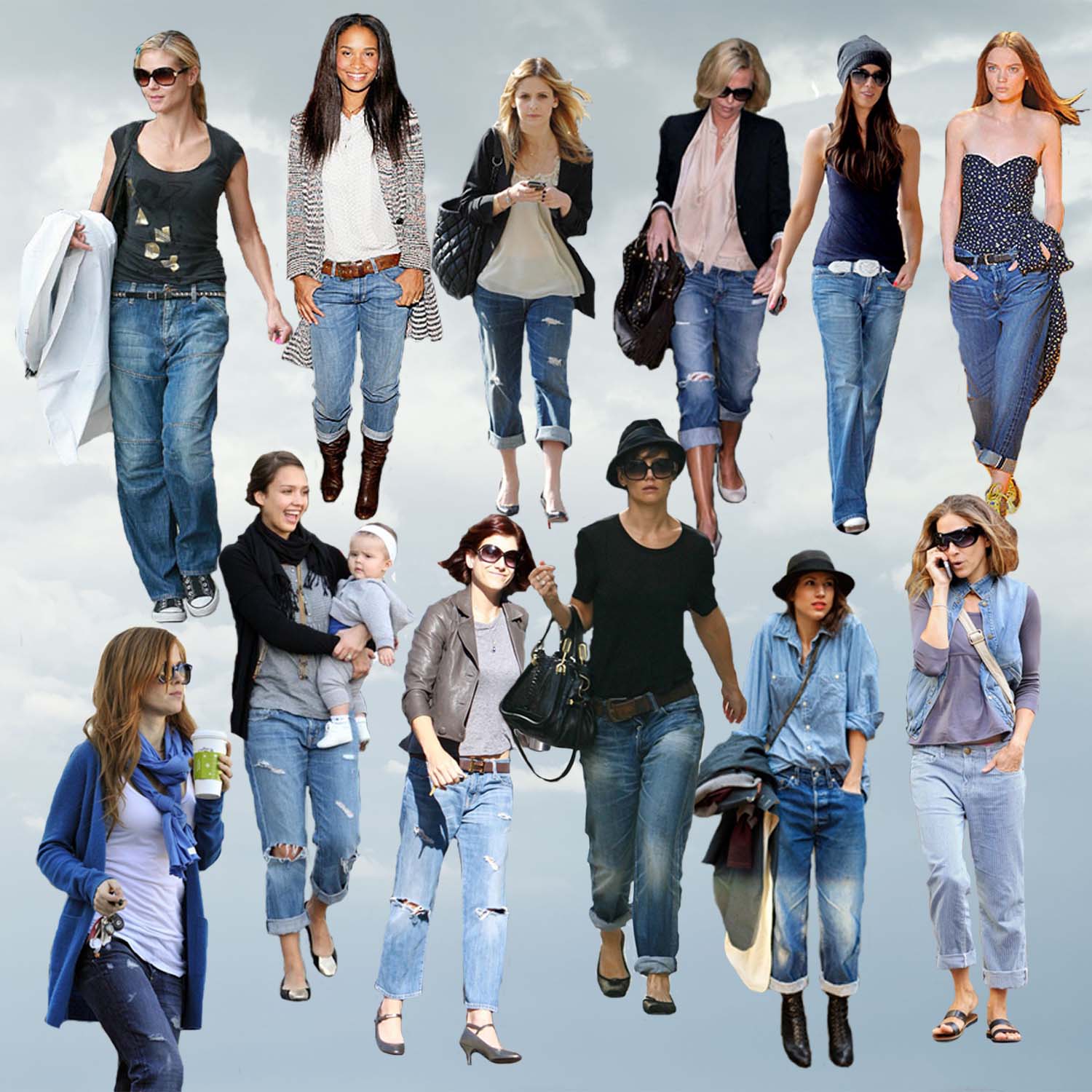 boyfriend jean celebrity1 for Fit Boyfriend Trend.