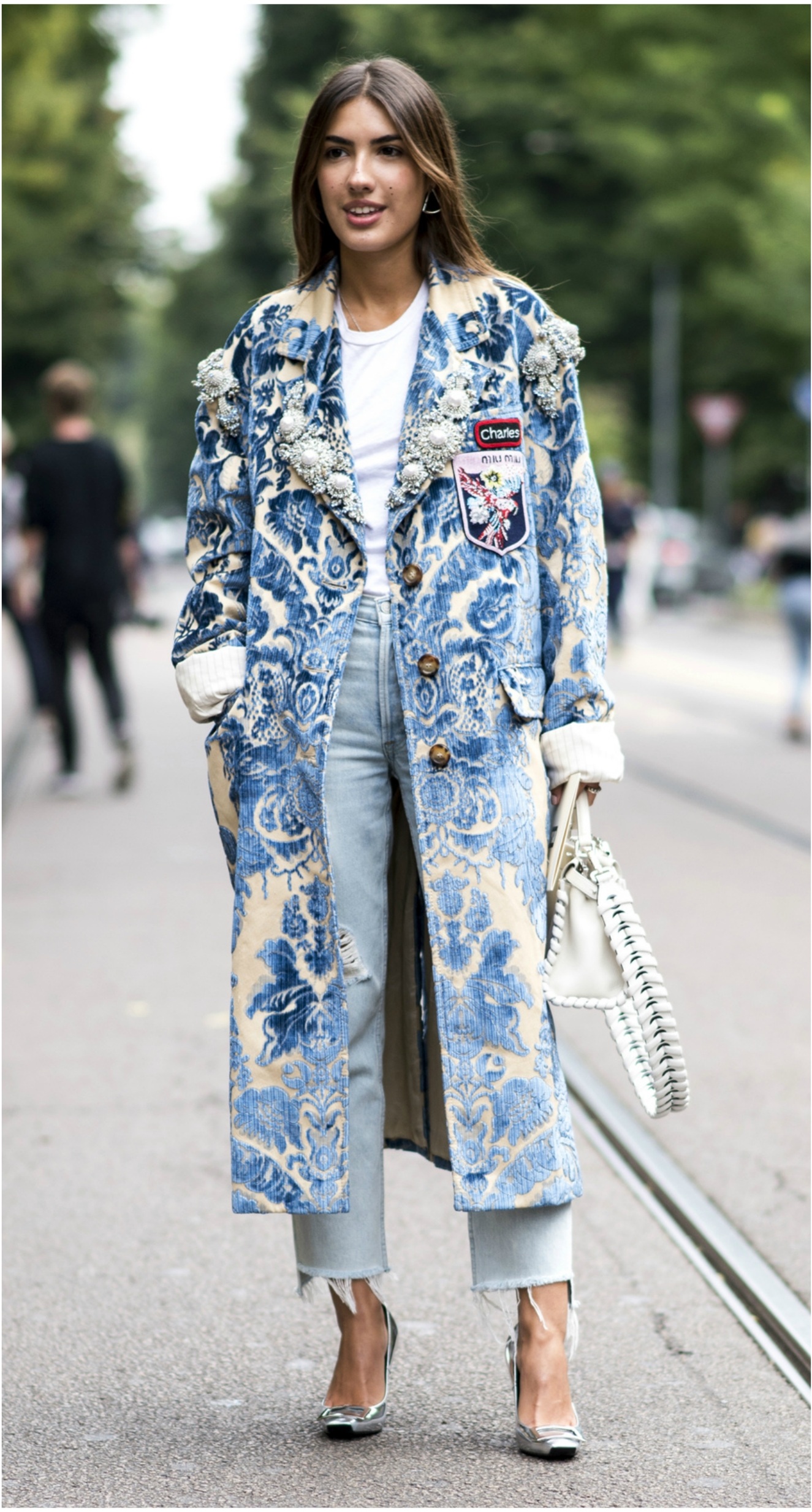 doubledenim wtih hills for Double Denim : A Classic Attire