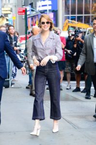 emma stone for CELEBRITY APPROVED WAYS TO STYLE YOUR JEANS!