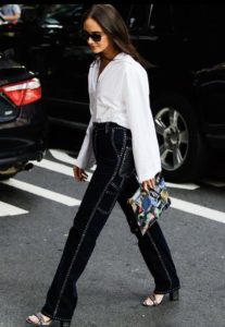 New York Fashion Week 2020 denim street wear. image 5