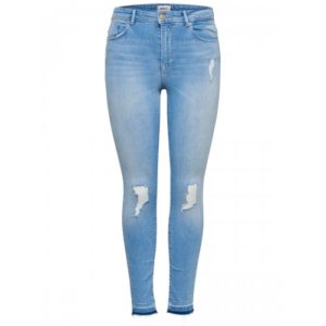 only carmen hw ankle skinny fit jeans blue light blue denim skinny jeans with