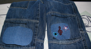 Patches on jeans! image 1