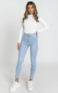 Denim Skinny Jeans image 4