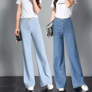 Womens Wide Leg Jeans image 1