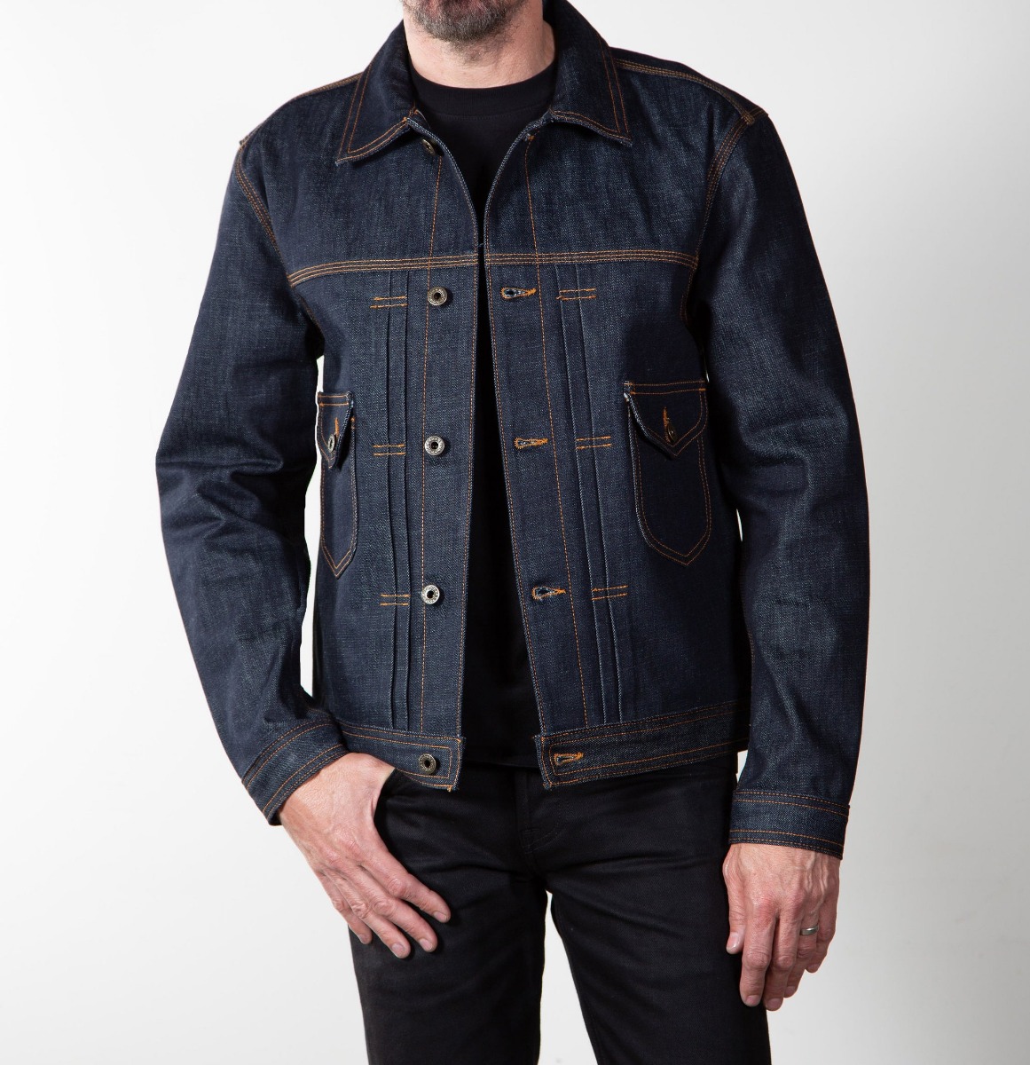 RAW Selvedge Signature Denim Jacket for Men (Limited Quantity Premium Denim)